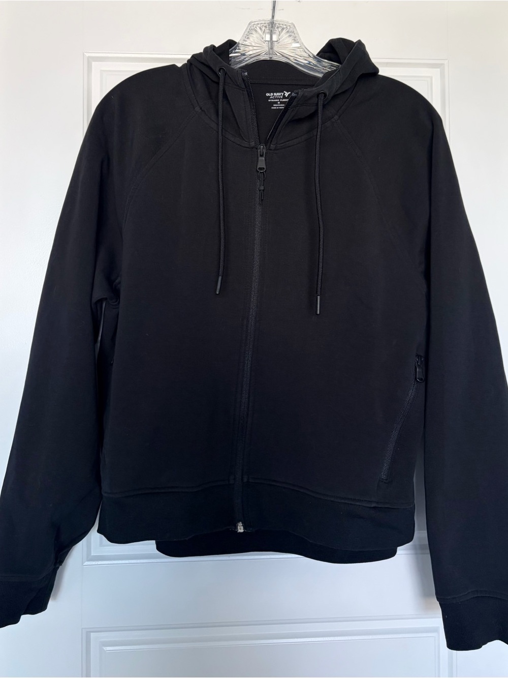 Old Navy Black Set - Active Dynamic Fleece Hoodie and Wide Leg Track Pants